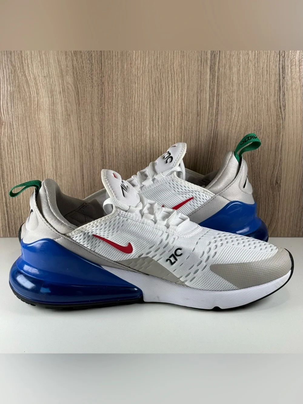 Nike Air Max 270 White Game Royal Shoes DV3731-100 Men’s Size 9.5